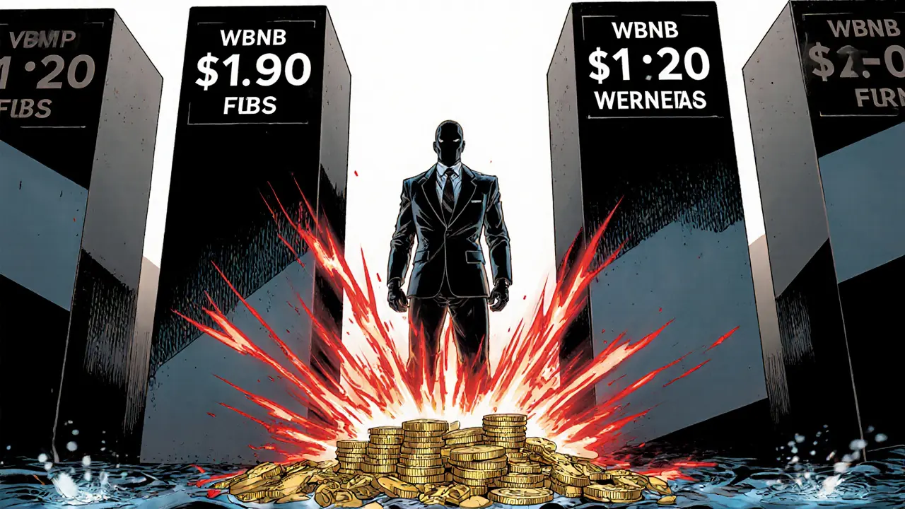 Trader managing concentrated liquidity price ranges with warning flashes and routing beams.