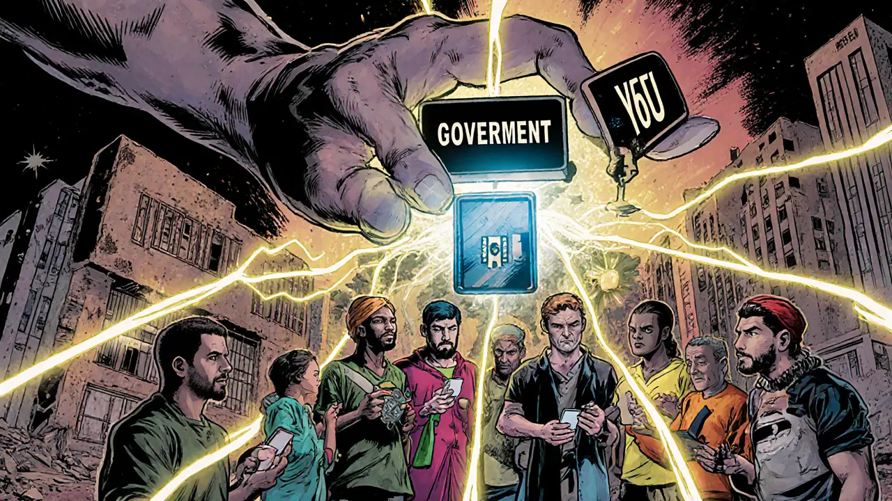 Global network of users connected by blockchain, resisting government attempts to crush exchanges.