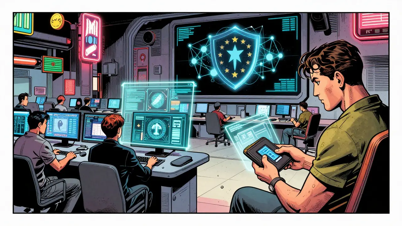 Analysts using AI to predict blockchain attacks, with EU MiCA law shielding global networks from threats.