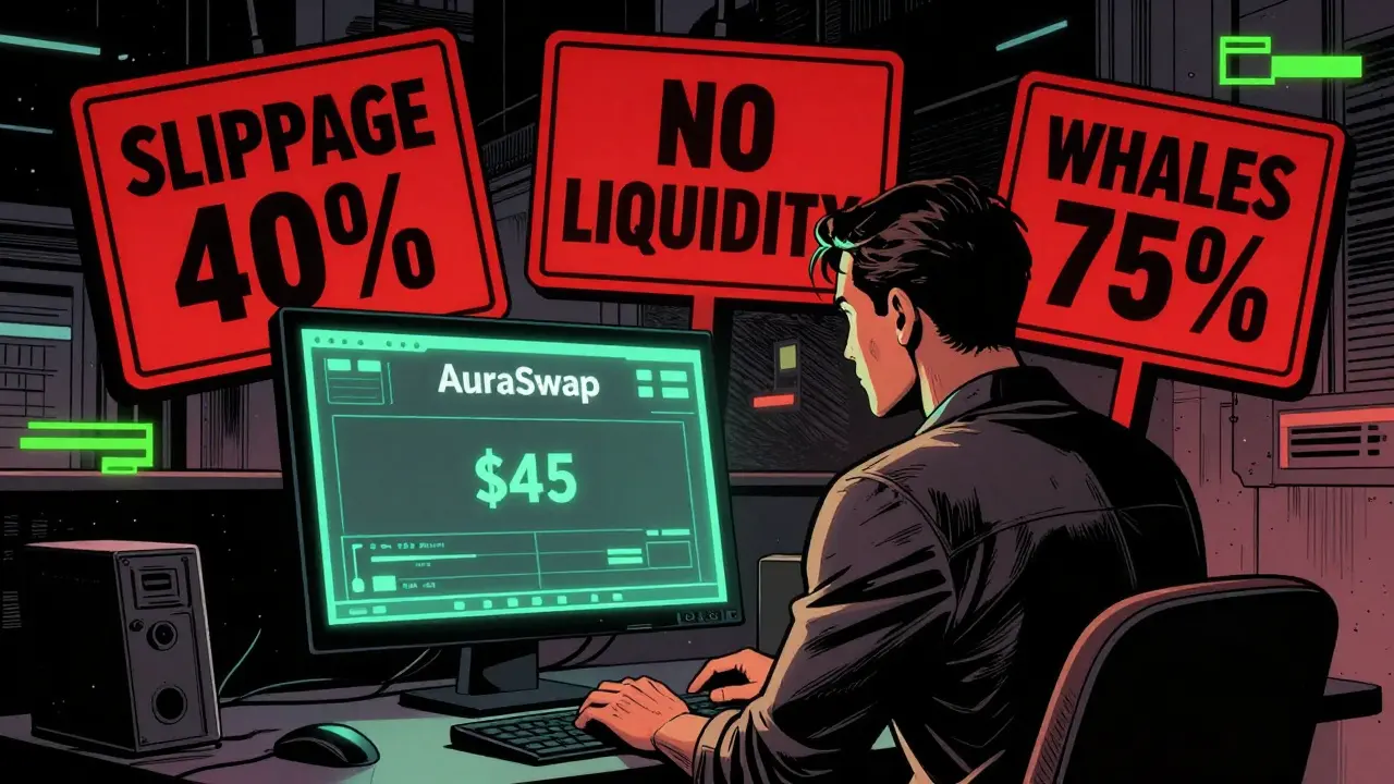 AuraSwap Crypto Exchange Review: High Risk, Low Liquidity, and Why It's Not Worth Using