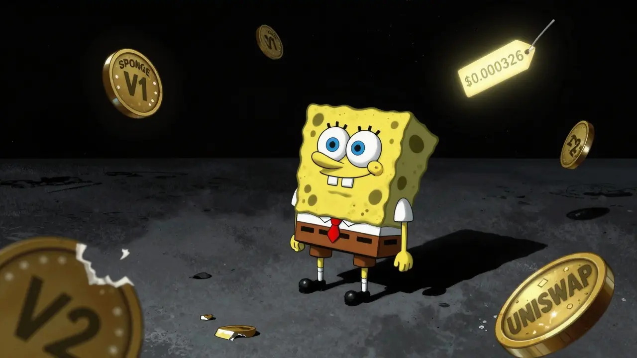 What is SPONGE (SPONGE) crypto coin? Zero-tax memecoin with low liquidity and uncertain future