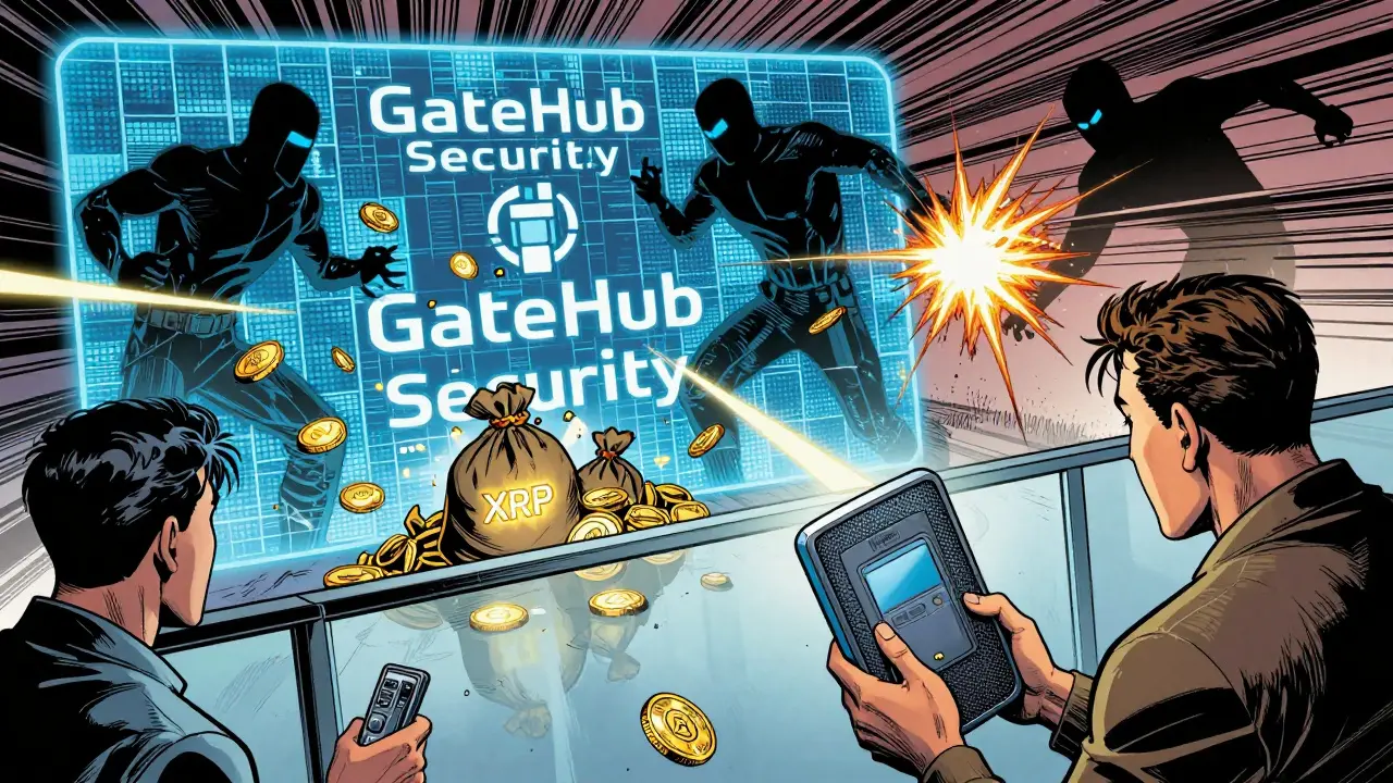 Hackers breaching firewall to steal crypto tokens in comic style