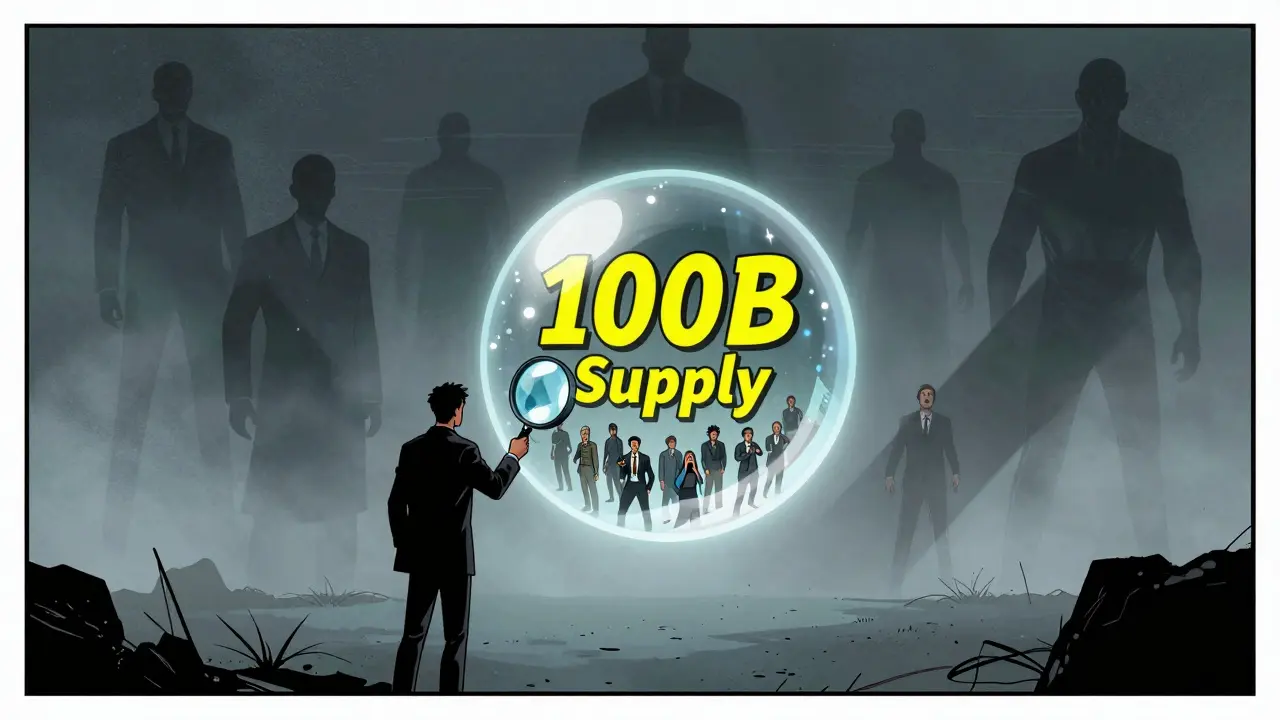Investor examining a fragile supply bubble with looming threats