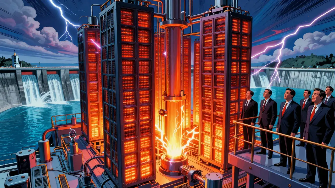 Massive solar-powered Bitcoin mining farm with government officials