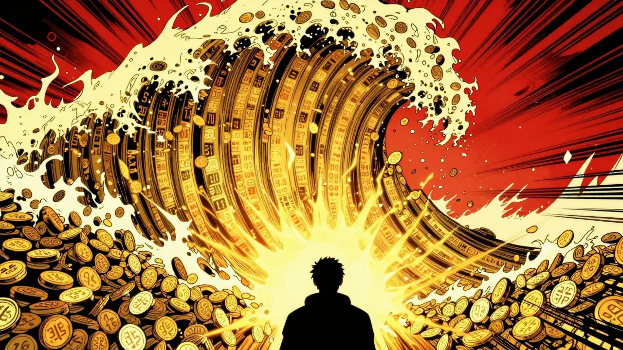 Wave of crypto tokens crashing down