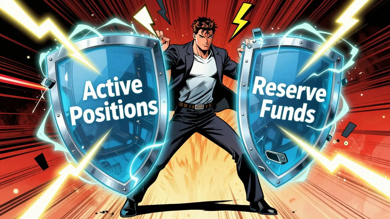 Superhero managing sub-accounts to protect crypto funds