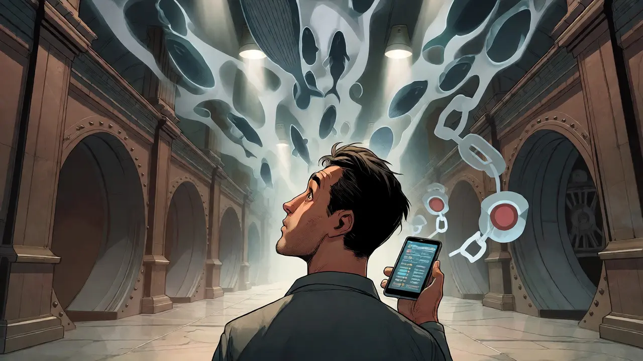 Lone retail trader facing an empty institutional trading vault
